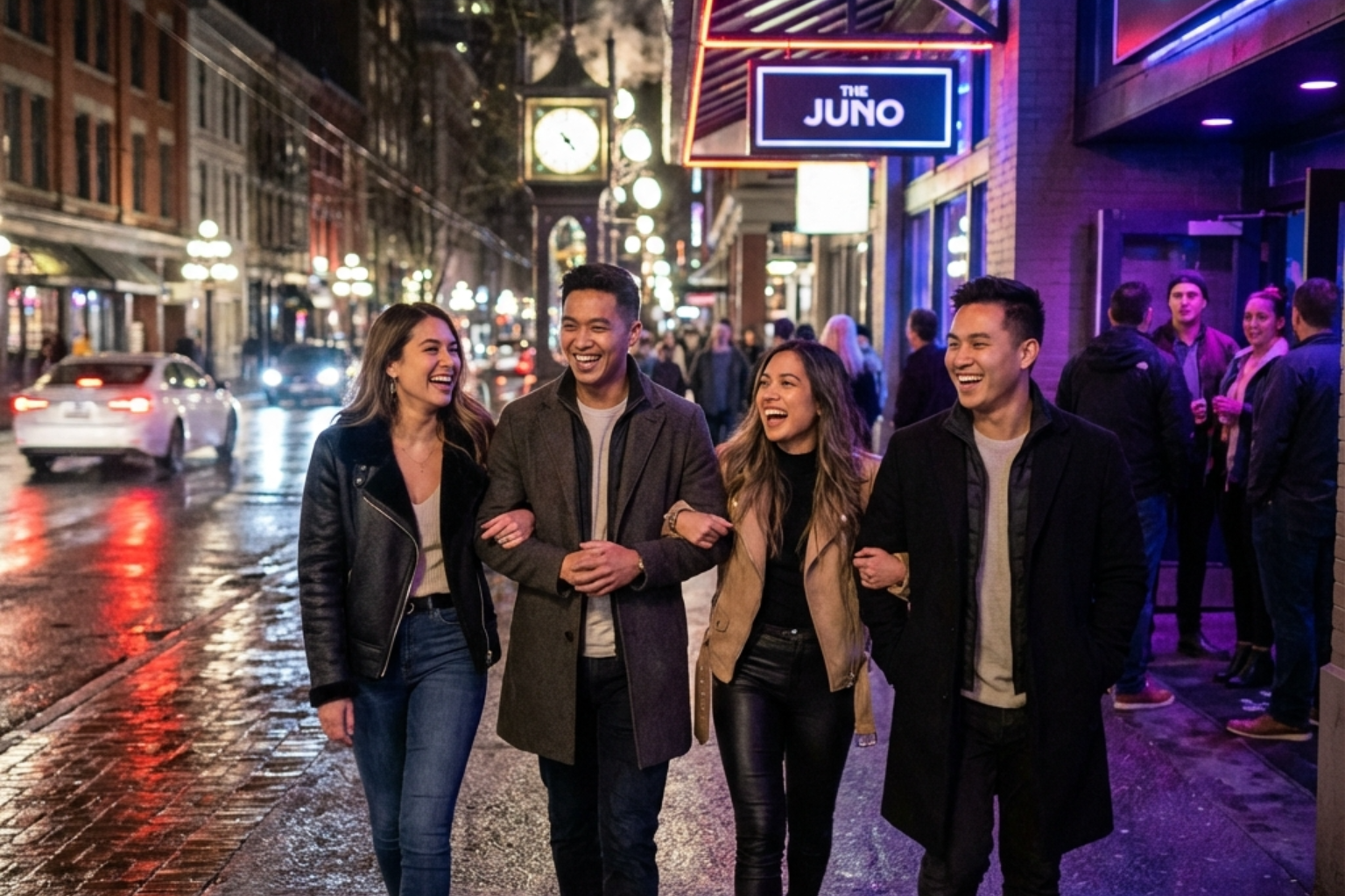 Group enjoying the best nightclubs in Vancouver Canada