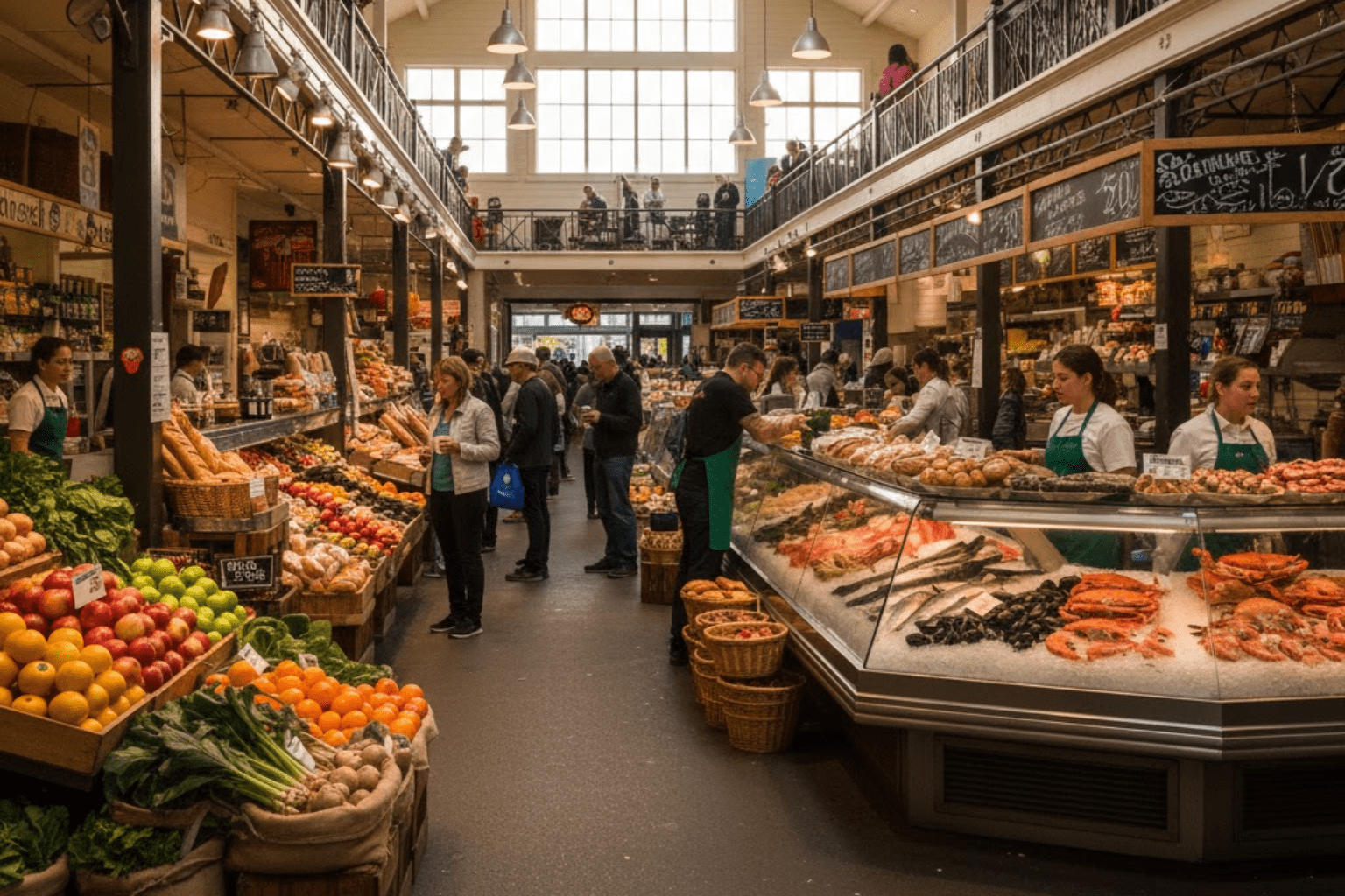 Granville Island Public Market fresh food and local vendors