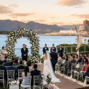 Best wedding venues Vancouver waterfront ceremony setup
