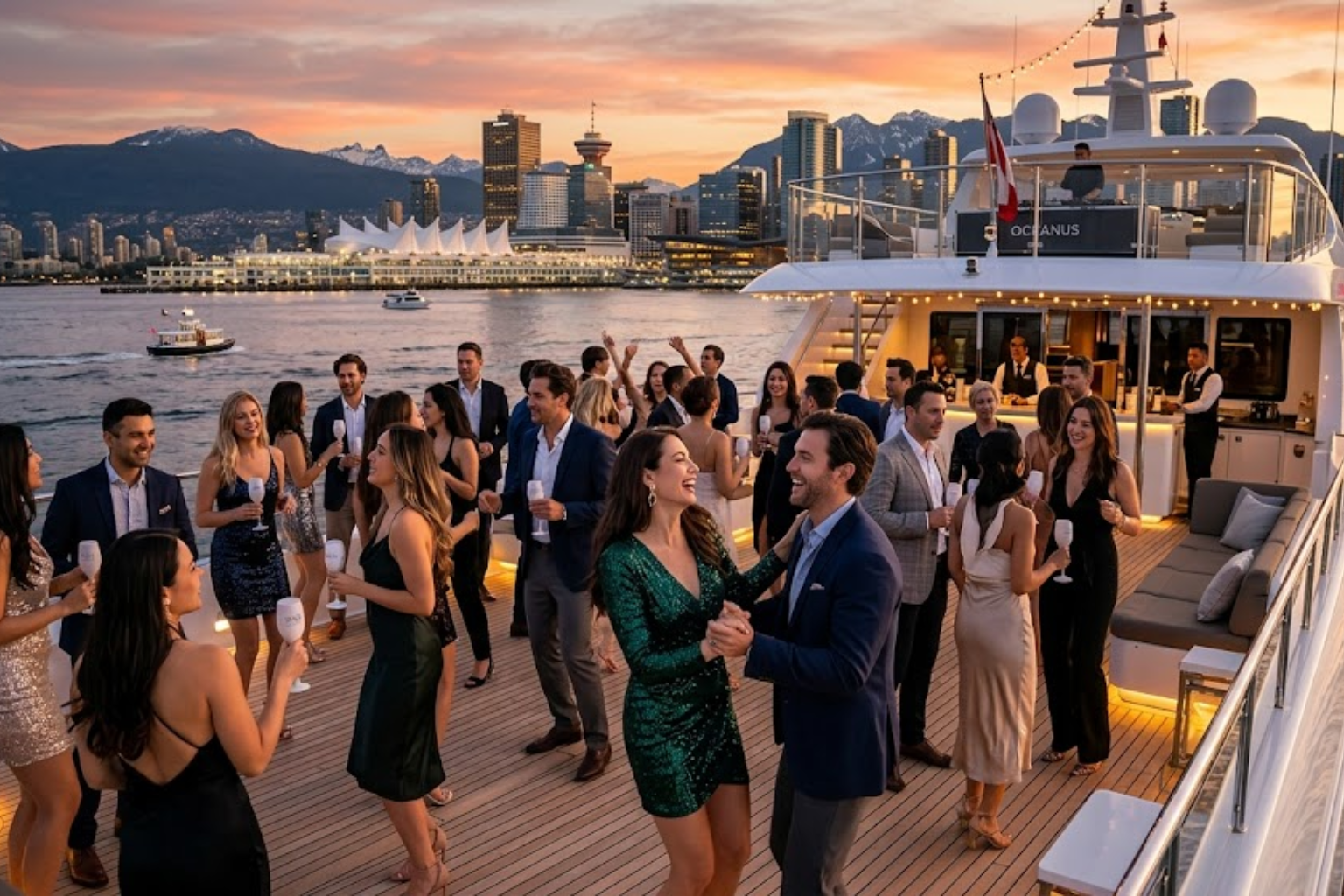 Vancouver Yacht Party 2026 sunset cruise experience