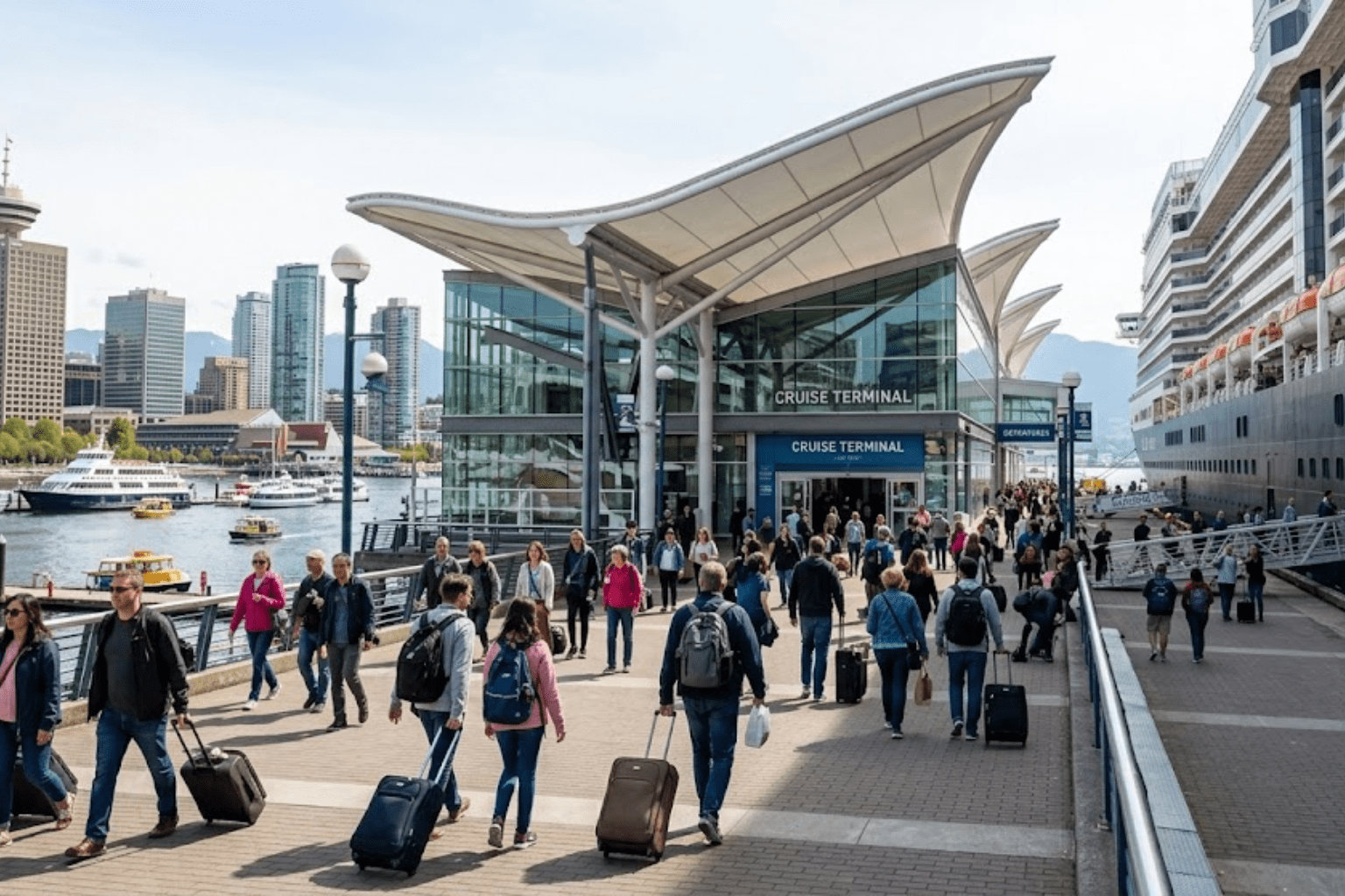 Vancouver one day itinerary for cruise tourists at waterfront