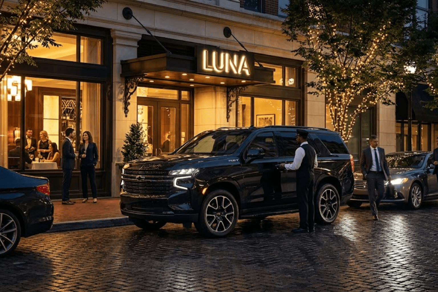 executive limo service for business dinner Vancouver