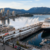 explore Vancouver in one day cruise tourists at Canada Place